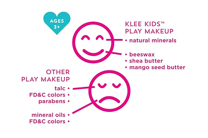 Klee Naturals Luna Star Naturals Klee Kids 4 PC Makeup Up Kits with Compacts (Enchanted Fairy) (Enchanted Fairy)-Velvo Beauty