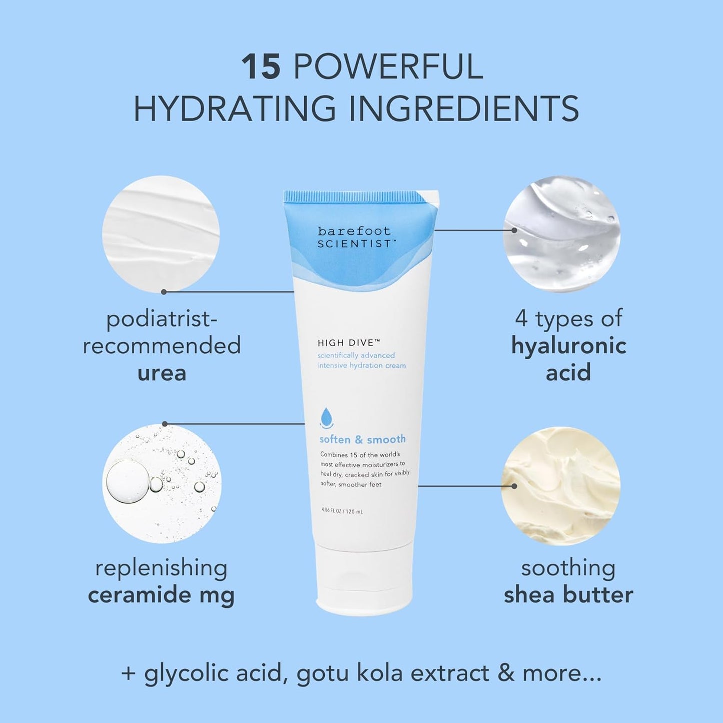 Barefoot Scientist High Dive Intensive Hydration Foot Therapy Cream, Specialized Moisture for Dry Feet and Cracked Heels-Velvo Beauty