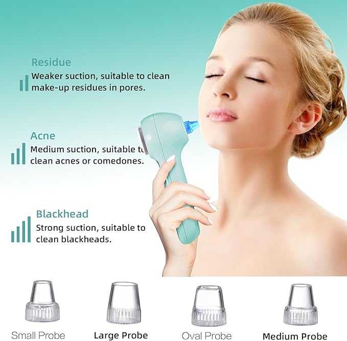 Face Scrubber Exfoliator,Facial Cleansing Brush Waterproof with LCD Screen,Blackhead Remover Vacuum with 5 Brush Heads,Face Spin Brush for Exfoliating, Massaging and Deep Pore Cleansing-Velvo Beauty