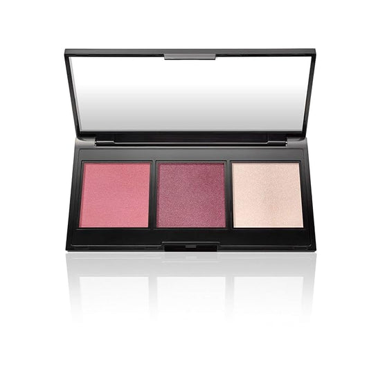 LAURA GELLER NEW YORK Multitasking Eye Lip Cheek Palette Cream to Powder Trio, Mauves-Velvo Beauty