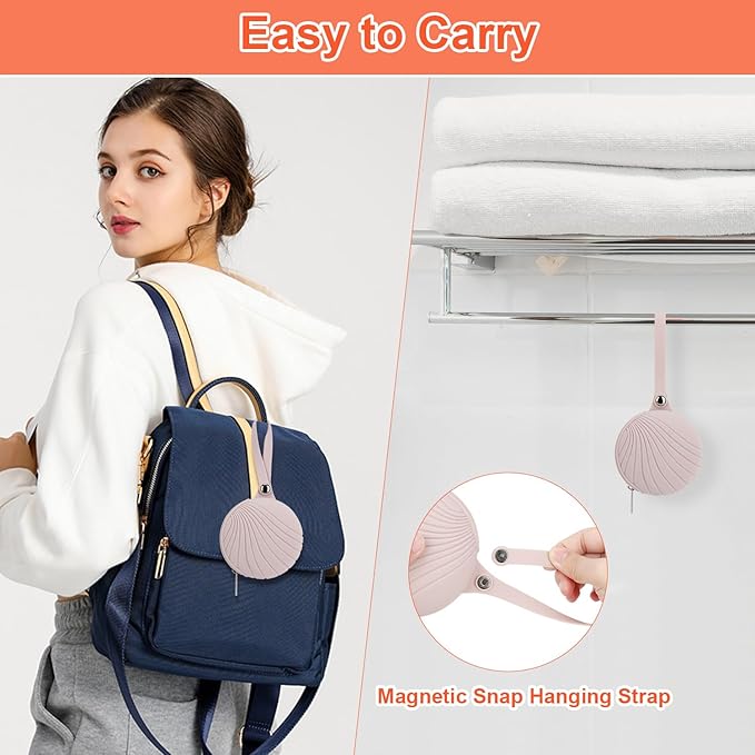 Desing Wish Silicone Lip Balm Holder with Silicone Zipper Pouch, Portable Lip Balm Keychain Sleeve - Silicone Storage Bag for Lip Balms/Small Cosmetics/Earphones/Keys - Pink-Velvo Beauty