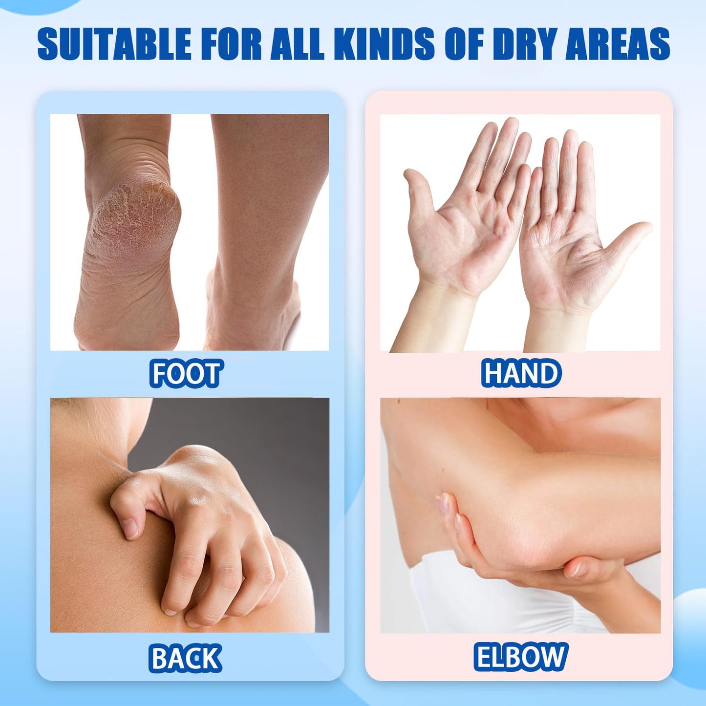 Crack Feet Prevention Stick,2pcs Anti Crack Foot Cream For Dry Heels,Moisturizing Foot Balm Stick for Women Men Dry Heels(Pink+Blue)-Velvo Beauty