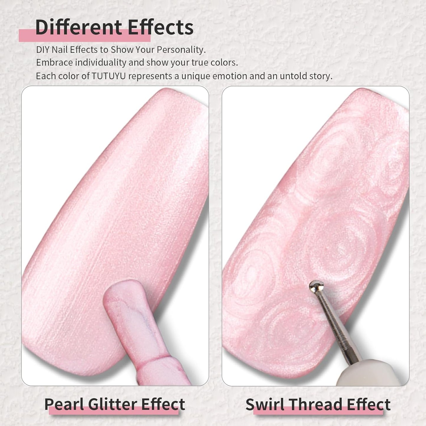 Light Pink Pearl Gel Nail Polish - 0.51 fl oz Pearl Peach Pink Shimmer Gel Polish for Manicure Salon or DIY Nail Art At Home - GP0028-Velvo Beauty