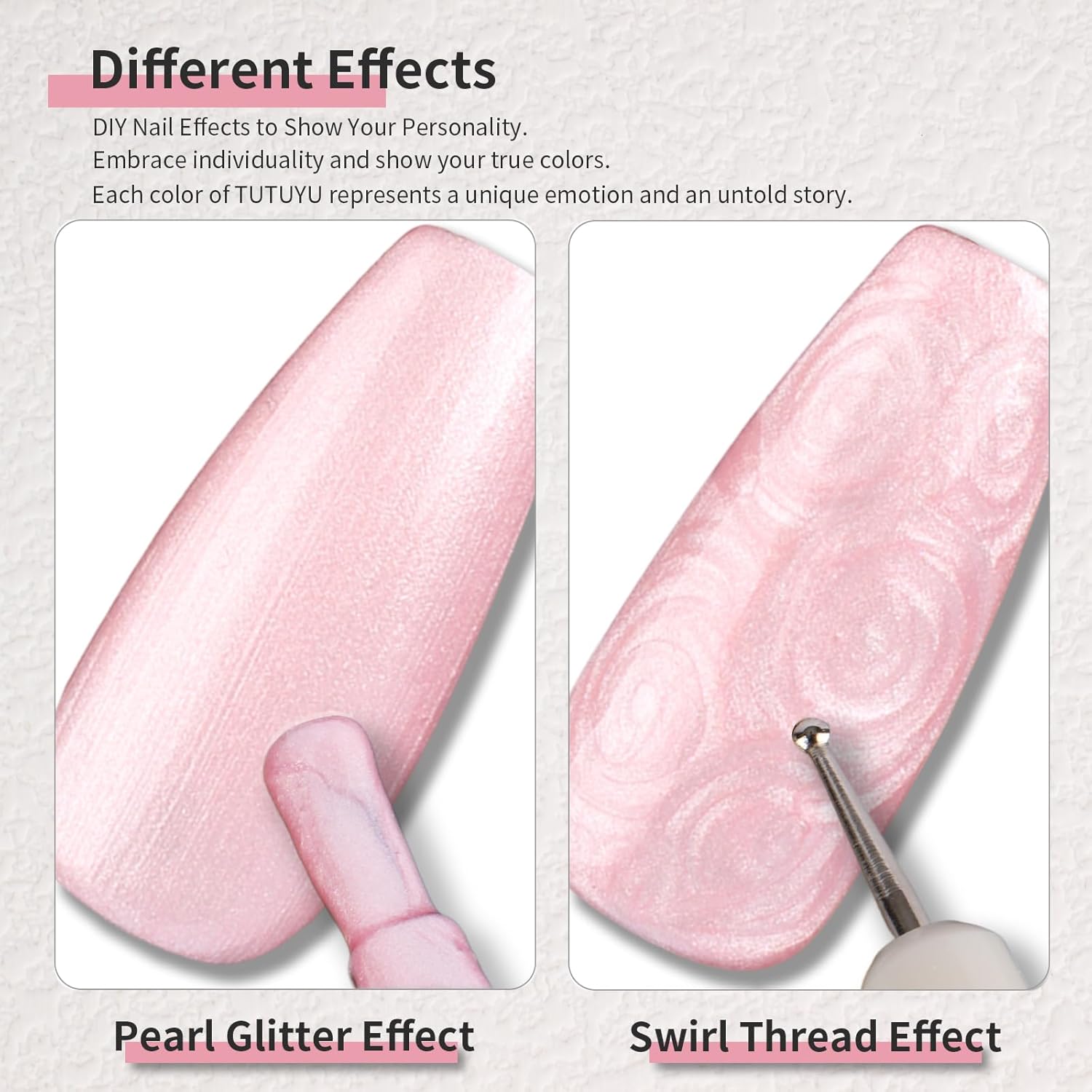 Light Pink Pearl Gel Nail Polish - 0.51 fl oz Pearl Peach Pink Shimmer Gel Polish for Manicure Salon or DIY Nail Art At Home - GP0028-Velvo Beauty