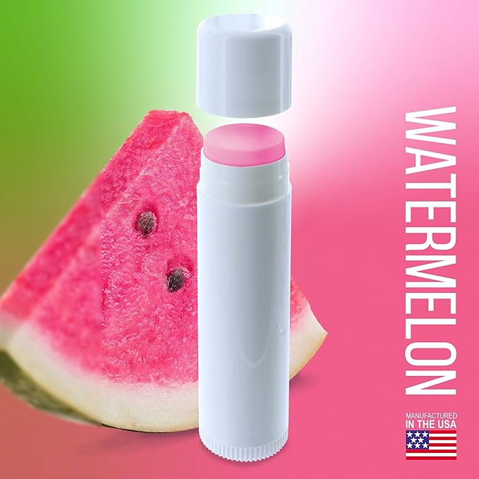 Chap-Ice | Blank Lip Balm Tubes - Filled With Various Flavors (Watermelon)-Velvo Beauty