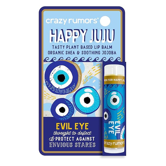 Crazy Rumors Happy Juju All Natural, Plant-Based Lip Balm with Organic Shea & Jojoba 1 Pack (Evil Eye)-Velvo Beauty