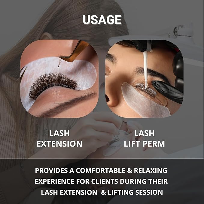 Hydro Collagen Gel Patch for Lash Extension, Under Eye Patch for Lash Lift, Lint Free, Made in Korea, 10 Pairs (20 Pads)-Velvo Beauty