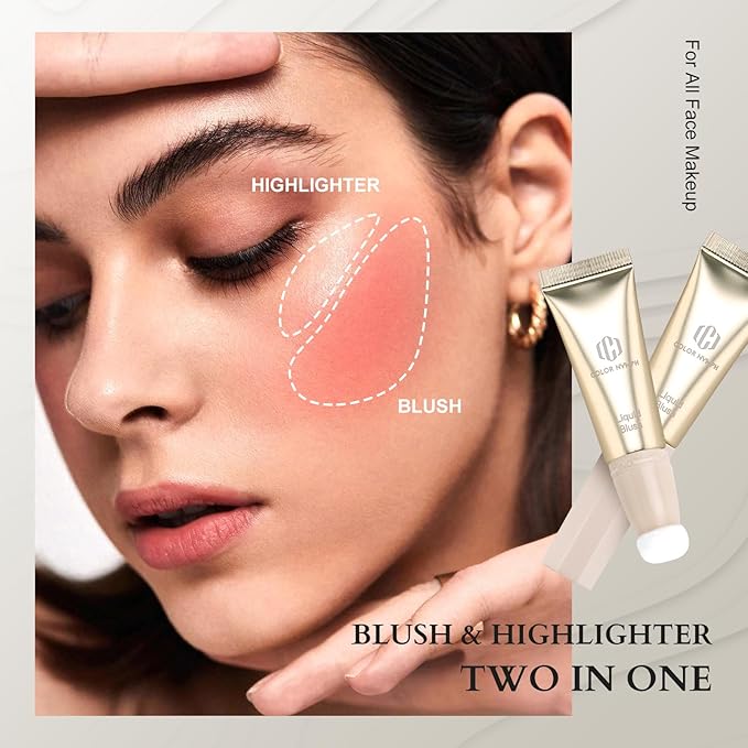 Color Nymph All In One Makeup Kit For Teens And Girls With Waterproof Handbag Makeup Kit Included 9 Colors Matte And Pearl Eyeshadow Palette Liquid Blush, Double Ended Lipgloss Concealer Brush Mascara-Velvo Beauty