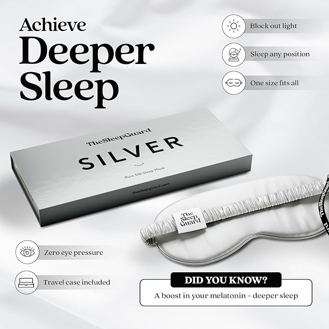 Pure Silk Sleep Mask [100% 6A Mulberry Silk, 22 Momme] Light Blocking Travel Essentials. Eye Masks for Sleeping. Black Oeko-Tex Blindfold. Eye Covers for Men & Women-Velvo Beauty