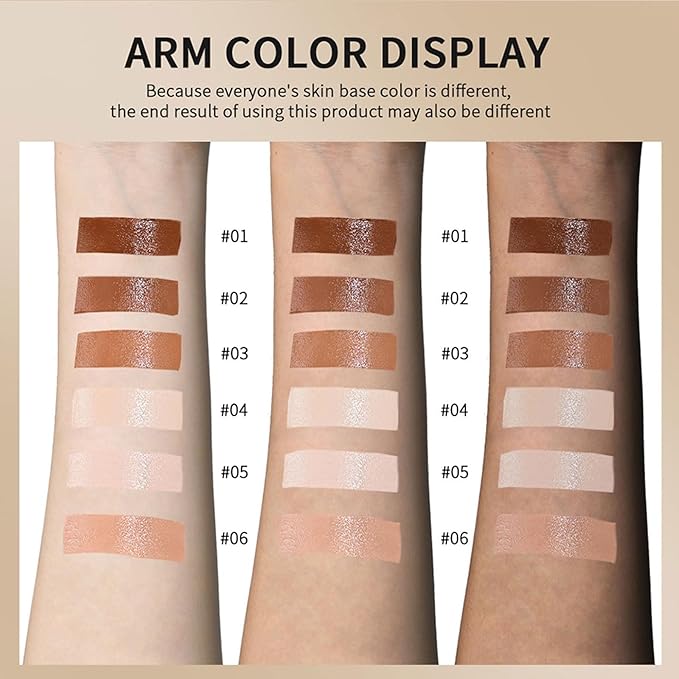 Multi-Use Foundation Stick Beauty Balm Serum Boosted Skin Tint, On-The-Go Tinted Solid Serum, Lightweight and Buildable Creamy Skin Tint Stick Makeup, Natural Finish(02#)-Velvo Beauty