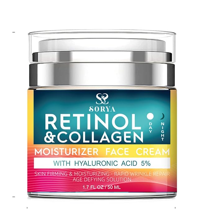 Retinol & Collagen Face Cream – Anti-Aging Moisturizer for Wrinkles & Fine Lines | Hyaluronic Acid & Peptides | Hydrates & Restores Skin Elasticity-Velvo Beauty