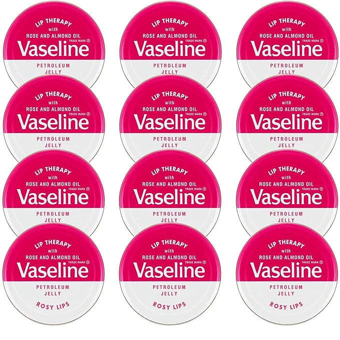 Vaseline Lip Balm 20g/0.705oz (12x20g/0.705, Rosy Lips)-Velvo Beauty