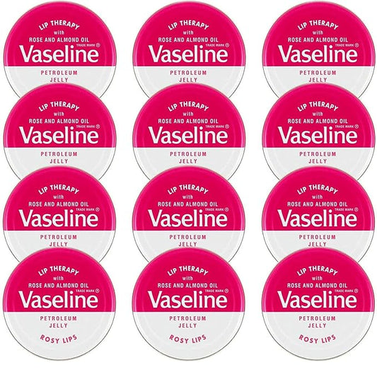 Vaseline Lip Balm 20g/0.705oz (12x20g/0.705, Rosy Lips)-Velvo Beauty