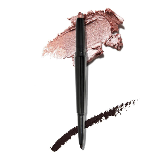 LAURA GELLER NEW YORK Swipe-n-Line Dual-Ended Eyeshadow + Eyeliner - Classic (Onyx/Champagne) - Cream Eyeshadow & Smooth Glide Eyeliner - Waterproof & Crease-free Color-Velvo Beauty
