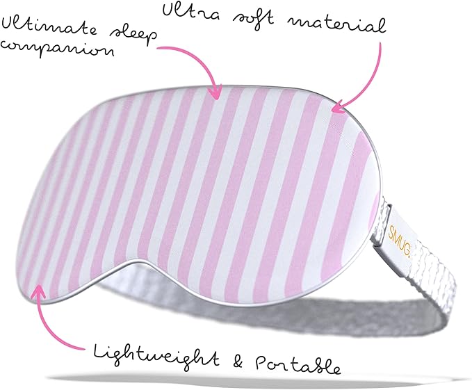 SMUG Satin Sleep Mask & Eye Mask | Deep Dream Sleep Masks for Women & Men | Soft Sleeping Eye Mask to Nourish Skin, & Reduce Dark Circles | Eye Sleep Mask to Block Out Light | Candy Shop-Velvo Beauty