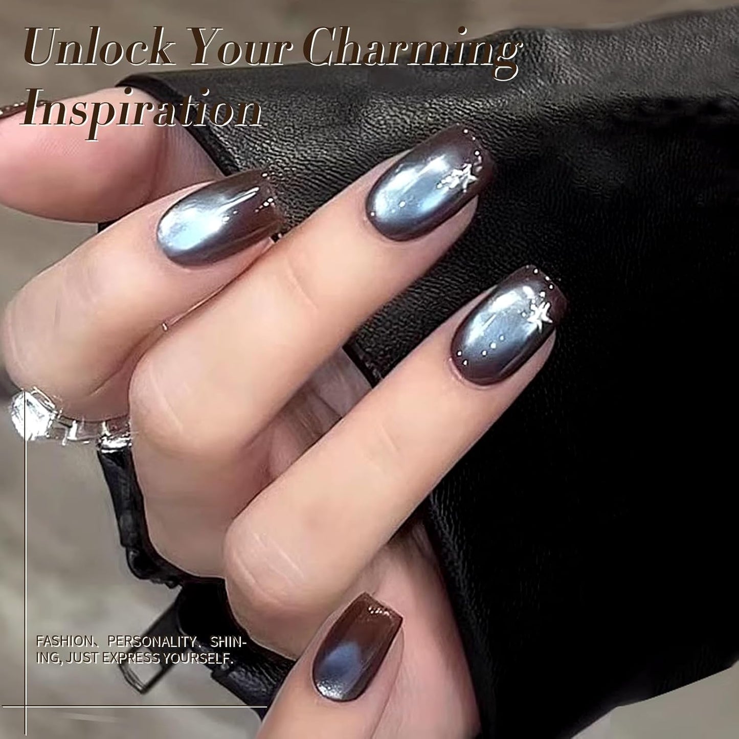 BORN PRETTY Cat Magnetic Eye Gel Nail Polish, Mint Chocolate Blue Glitter Cat Magnetic Gel Nail Polish Magnetic Nail Polish for Nail Art Manicure Salon DIY at Home 15ML-Velvo Beauty