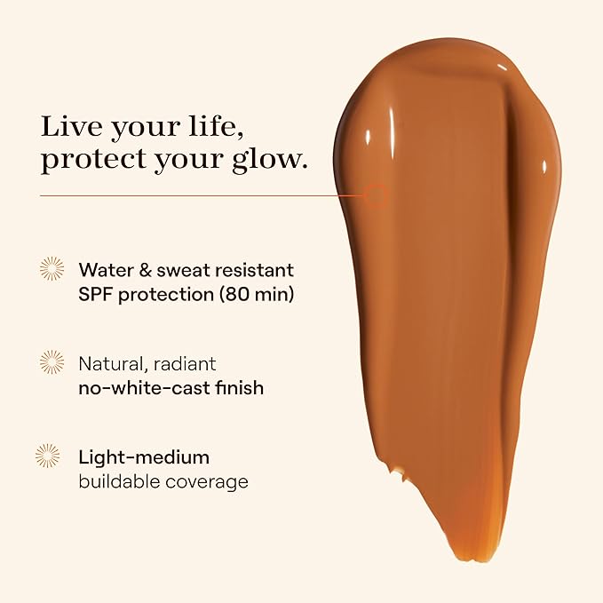 Live Tinted Hueguard Skin Tint SPF 50 - Tinted Mineral Sunscreen with Light-Medium Buildable Coverage With a Hydrating and Radiant Finish - Water and Sweat Resistant, 1.35 fl oz - Shade 05-Velvo Beauty