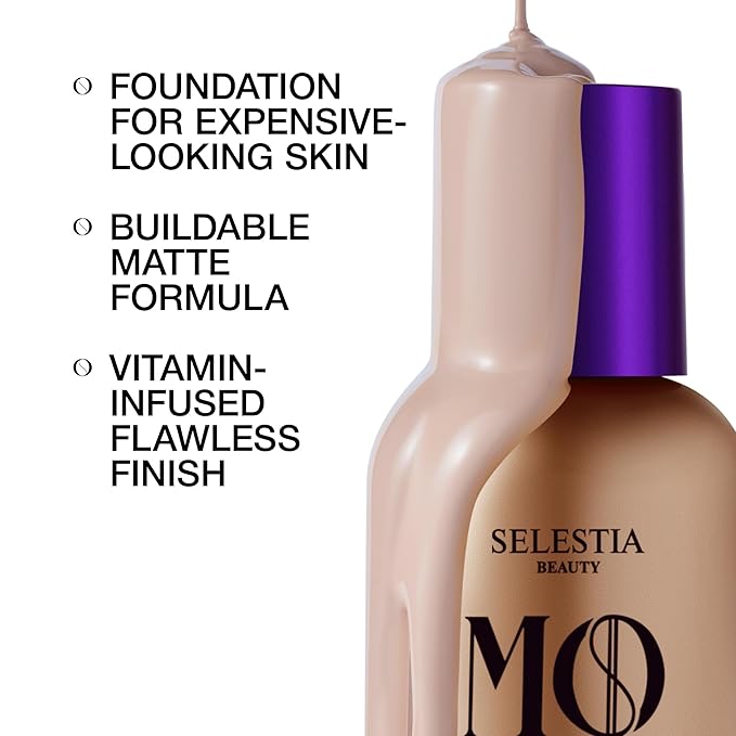 Matte Foundation Money - Long-Lasting Makeup Foundation with Flawless & Buildable Coverage - Liquid Foundation for All Skin Types (Cloud)-Velvo Beauty