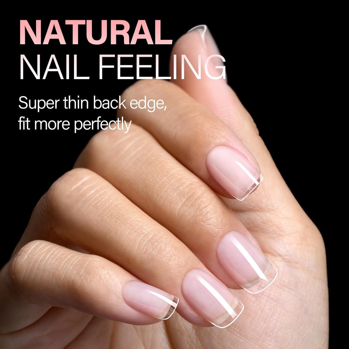 AILLSA Short Square Nail Tips, Fake Thickened Half Matte Nails Tips, Pre-shaped Press on False Nail Tip for Nail Salon 450PCS 15 Sizes with Storage Box-Velvo Beauty