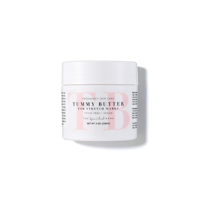 Tummy Butter Stretch Mark Prevention Cream - Safe for Pregnancy - Cocoa Butter & Shea Butter - Toxin Free - Vegan - C-Section Scar Lotion for Dry Pregnancy Skin-Velvo Beauty