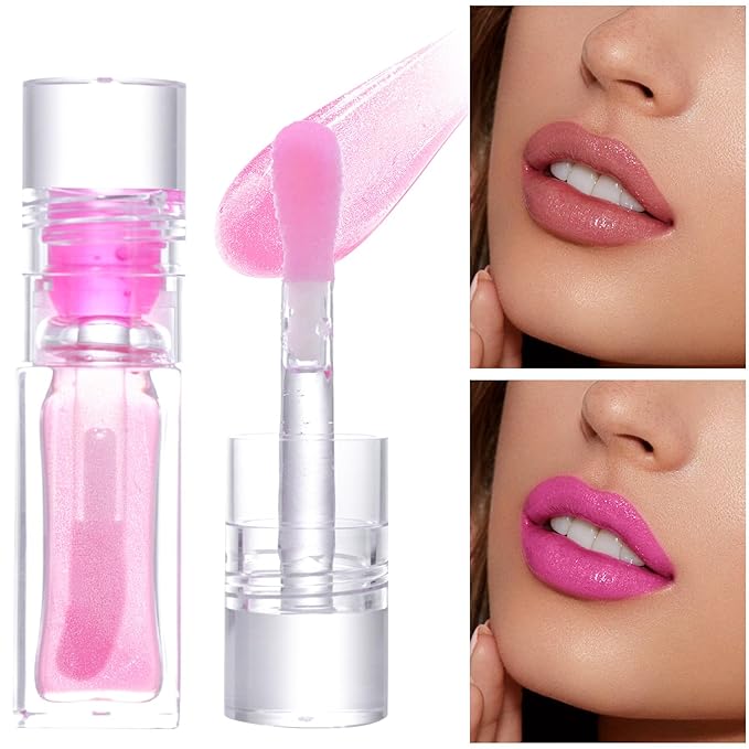 Magic Color Changing Lip Oil, Hydrating Lip Glow Oil Plumping Gloss Tinted Lip Balm Transparent Moisturizing Toot Lip Care-Velvo Beauty