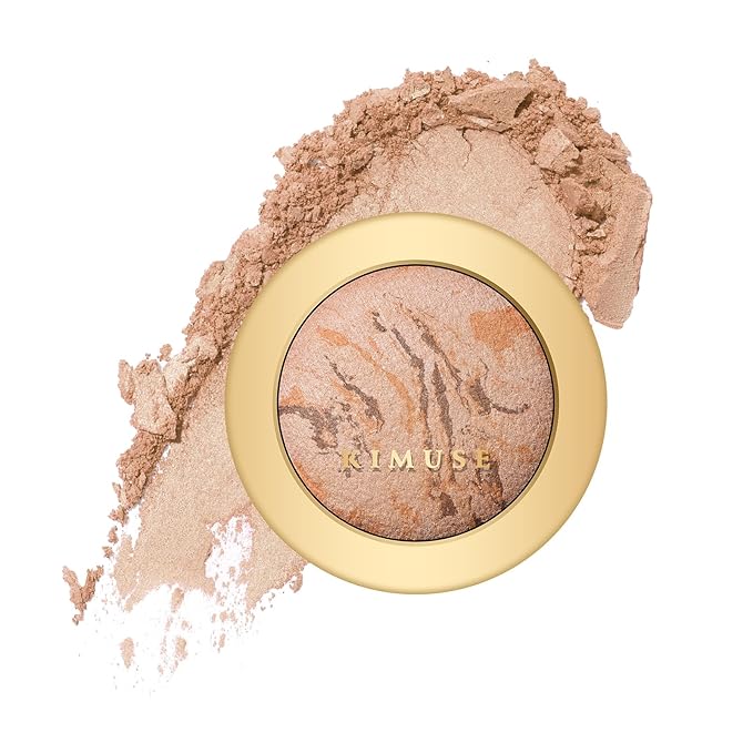 KIMUSE Lighting Glow Baked Foundation, Brighten Color, Color Corrector, Buildable Coverage, Lightweight Powder Foundation, Radiant Natural Finish-Velvo Beauty
