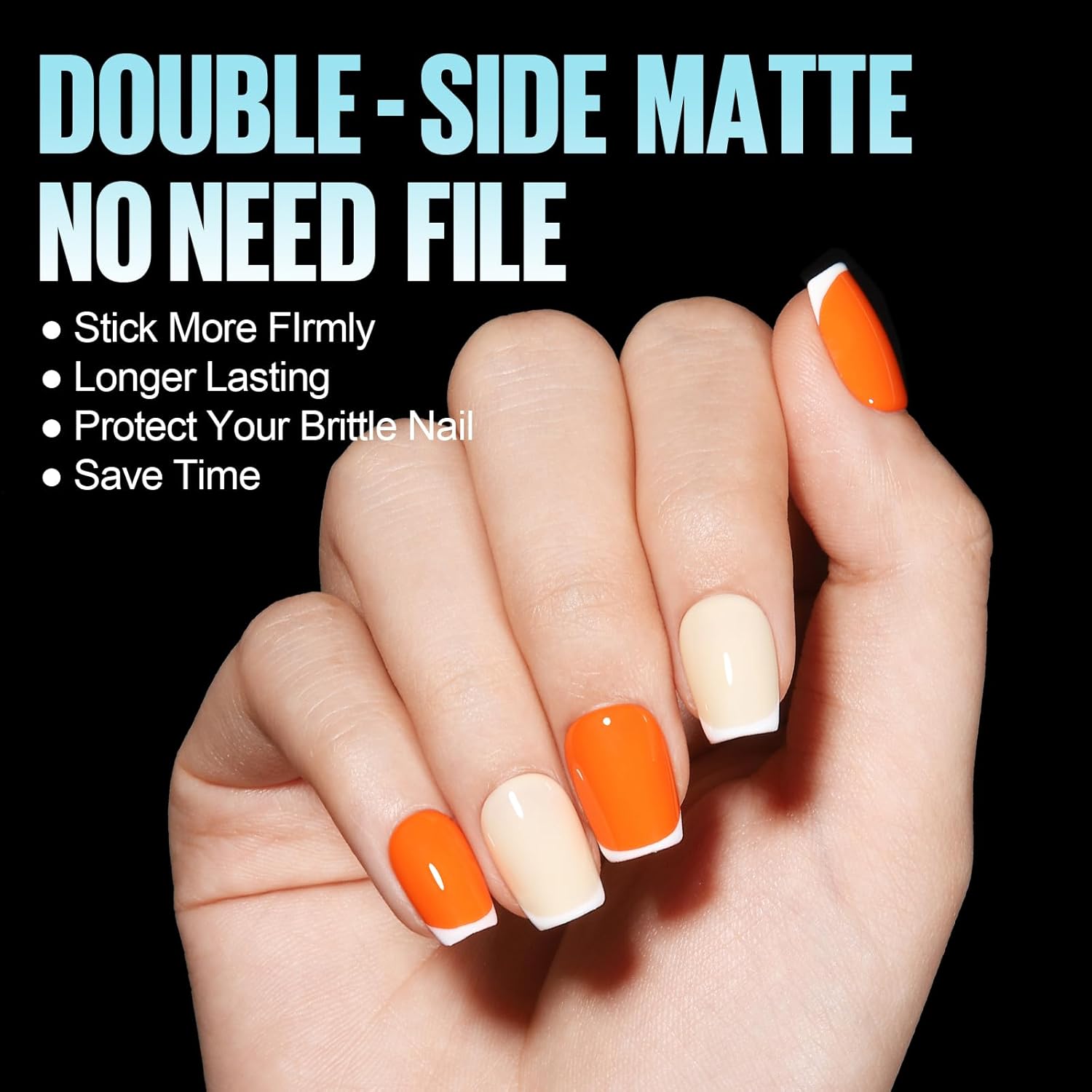 TOMICCA Short Coffin Gel Nail Tips, Full Cover Short Nail Tips, 360Pcs Soft Coffin Nails Matte Fake False Acrylic Press on Nail Home DIY Nail Salon 15 Sizes-Velvo Beauty