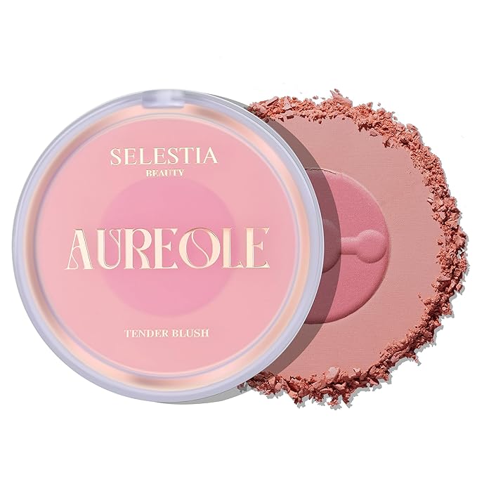 Blush Duo Aureole - High Pigmented Pink Blush for Cheeks - Blush Powder with Matte Finish - Easy-to-Blend Texture - Mix or Use Separately, 0.53 Oz-Velvo Beauty
