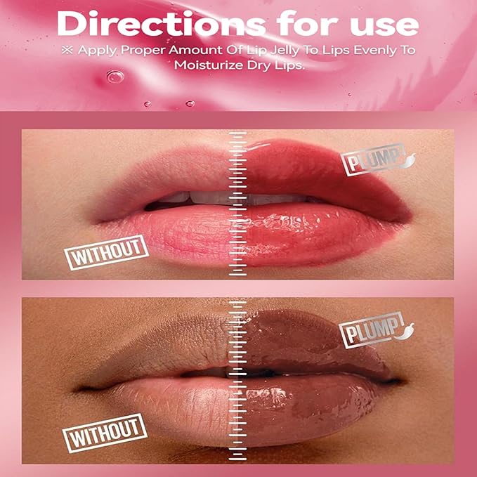 Lip Plumper Lip Gloss, Instant & Long-Term Lip Plumper, Roll On Lip Plumping Lip Gloss, Extreme Lip Plumper, Maximum Plump Extra Strength Lip Plumper for Women (#05)-Velvo Beauty