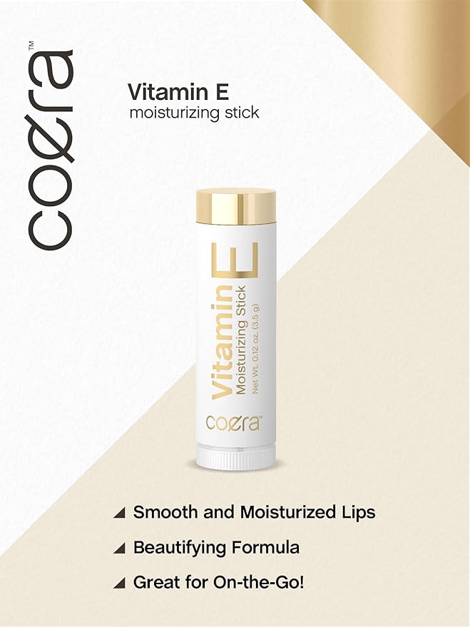 Vitamin E Moisturizing Stick for Lips | .12 oz (2 Pack) | Hydrating & Nourishing | Free of Parabens, SLS & Fragrances-Velvo Beauty