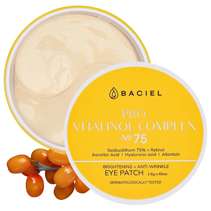 75% Sea Buckthorn with Retinol under Eye Hydrogel mask for Dark circles, Wrinkle and puffy eyes - PRO VITATINOL COMPLEX-Velvo Beauty