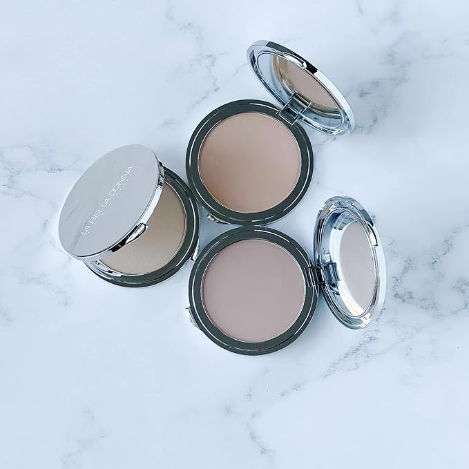 La Bella Donna Compressed Mineral Foundation - Face Powder Makeup Natural Looking Glowing Skin Wrinkle Defying Mattifying Finish Contour Makeup Long Lasting Full Coverage Sun Kissed Tan (Honey)-Velvo Beauty