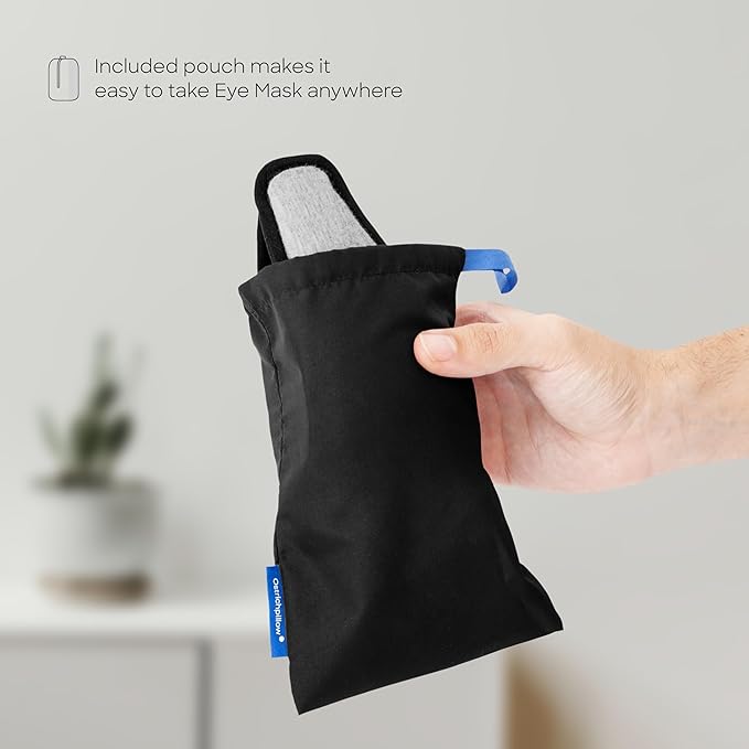 Ostrichpillow Eye Mask, Sleep Mask for Men Women 100% Blackout, No Pressure On Eyes, Soft & Breathable, Adjustable Fit, Travel Bag Included-Velvo Beauty