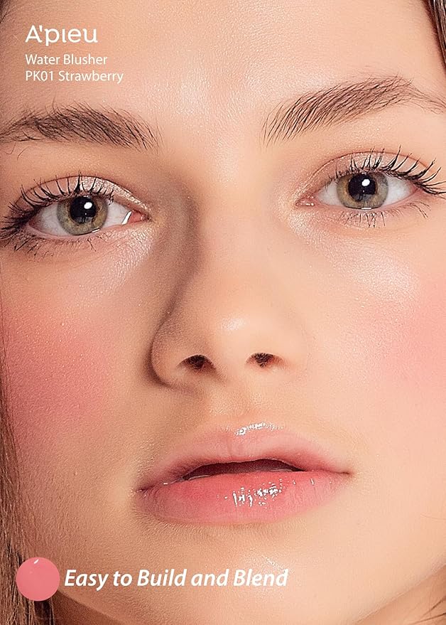 A'PIEU JUICY-PANG WATER BLUSHER (PK01 - I'm Strawberry) Korean Liquid Blush For Cheeks K Beauty Makeup-Velvo Beauty