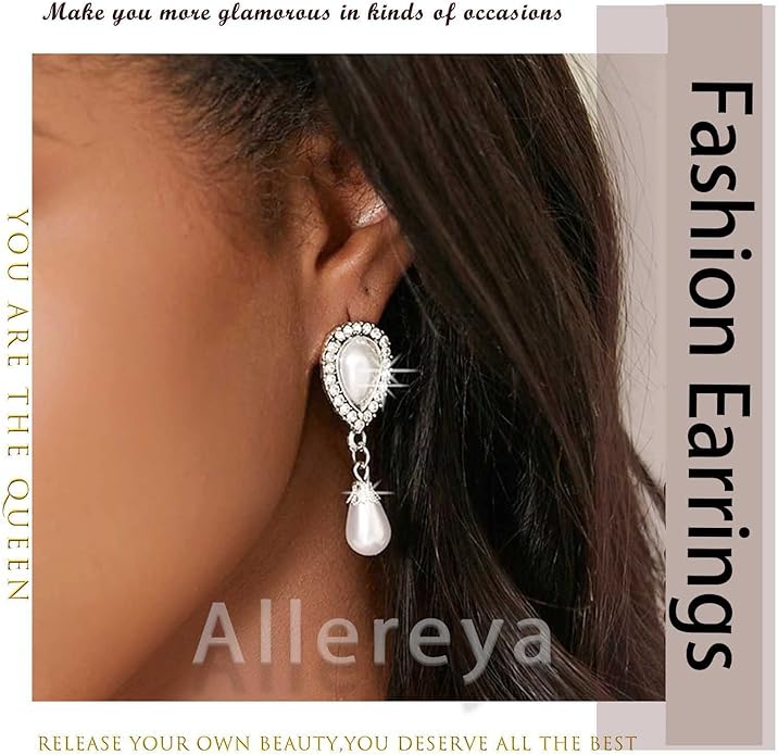 Vintage Crystal Pearl Drop Earrings Pearl Bow Dangle Earrings Long Pearl Tassel Chain Earrings Cz Bow Stud Earrings Jewelry for Women-Velvo Beauty