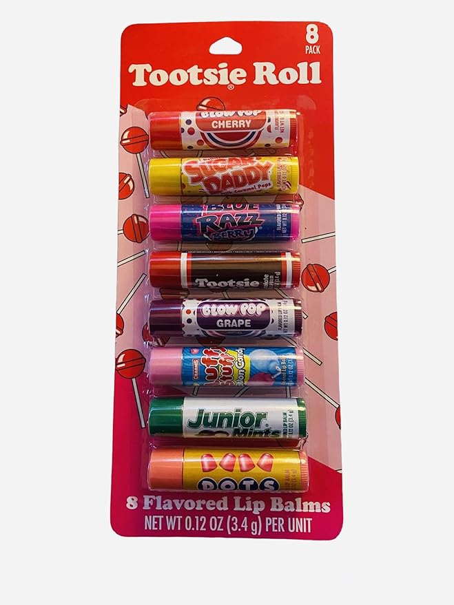 Taste Beauty 8PC Tootsie Roll Flavored Lip Balms-Velvo Beauty