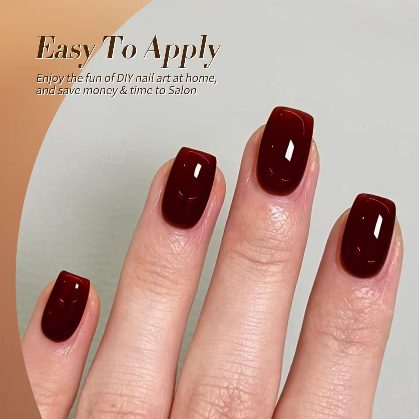 Born Pretty Jelly Gel Nail Polish Fall Winter Brown Chocolate Nude Skin Tone Milky White Gel Polish Neutral Beige Khaki Gel Polish Kit Nail Art Kit for Salon Manicure and DIY at Home 6PCS 7ML-Velvo Beauty