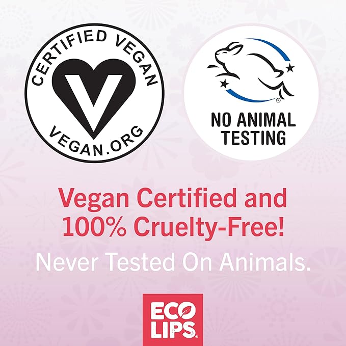 Eco Lips Vegan Superfruit Bee Free Lip Balm Includes Candelilla Wax, Organic Cocoa Butter and Coconut Oil. 100% Plastic-Free Plant Pod Packaging. 3-Pack-Velvo Beauty