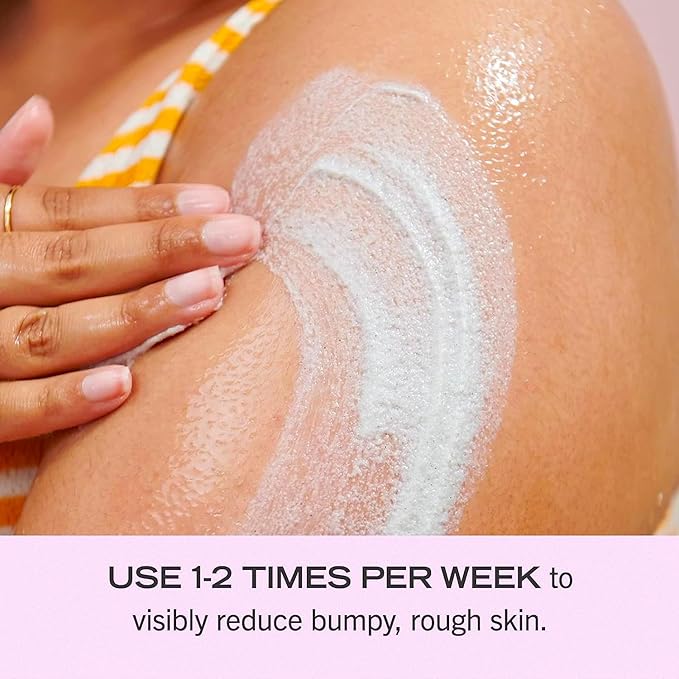 First Aid Beauty KP Bump Eraser Body Scrub Exfoliant for Keratosis Pilaris with 10% AHA – 8 oz + Bonus 1 oz Travel Size Tube-Velvo Beauty