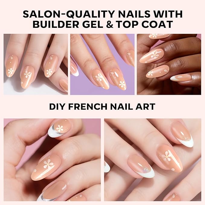 modelones Press on Nails, 150 Pcs French Tip Press on Nails, NailBoxie Brown Almond Shape Nail Tips, Natural Salon Finish Fake Nails, Ideal for Wedding, Party, Daily DIY Nail, 15 Sizes-Velvo Beauty