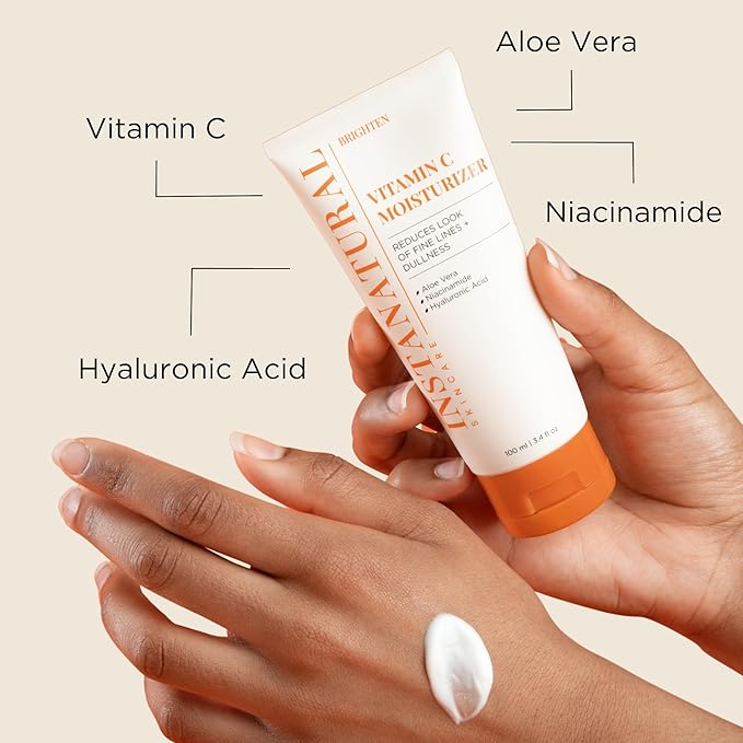 InstaNatural Vitamin C Cleanser and Moisturizer Kit, Brightens, Reduces the Look of Fine Lines and Uneven Texture, with Aloe Vera and Botanical Extracts-Velvo Beauty