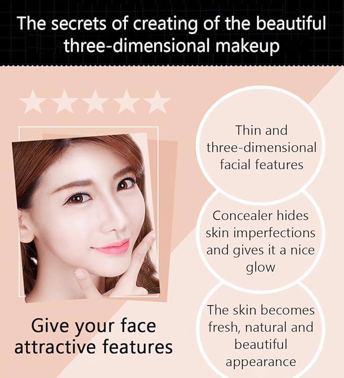 BIOAQUA Play 109 Face Stick Contour Duo 2 in 1 Highlighter Pencil (#02 IVORY WHITE / LIGHT COFFEE)-Velvo Beauty