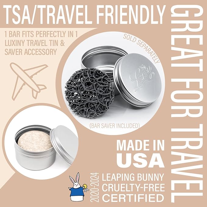 Unscented Shampoo Bar for all hair types is Vegan, Sulfate Free and Made in USA. Get up to 60 Washes at Home or use as a Travel Shampoo. Great for strenghtening shampoo for sensitive skin.-Velvo Beauty