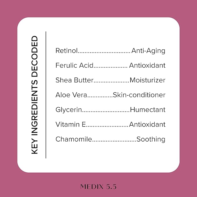 Medix 5.5 Retinol Body Lotion + Hyaluronic Acid Cream, Moisturizer Body & Face Lotion Set | Hydrating + Firming Lotion For Stretch Marks, Wrinkles, & Crepey Skin | Skin Care Products, 2pc Set-Velvo Beauty