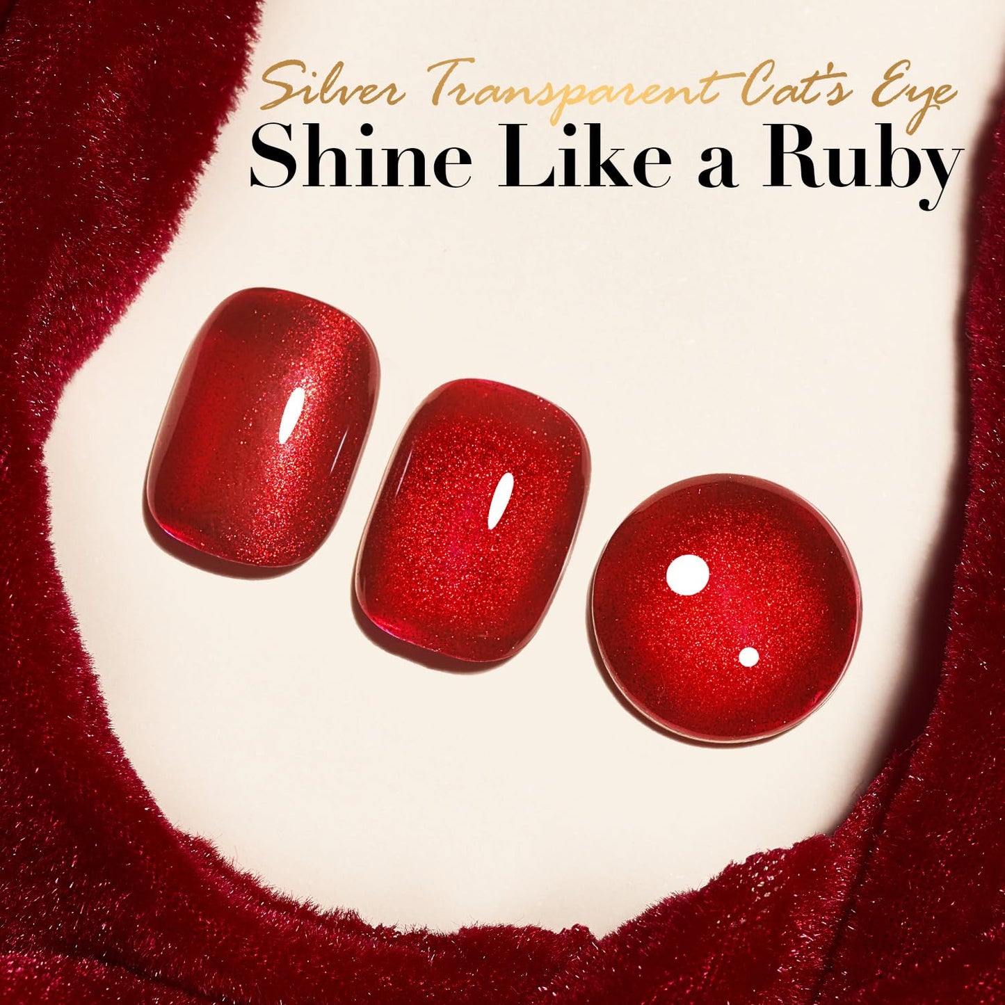 AZUREBEAUTY Red Burgundy Glitter Nail Polish, Quick Dry Ruby Fall Winter Natural Shine Nail Lacquer Salon-Quality for Women Girl Gifts-Velvo Beauty