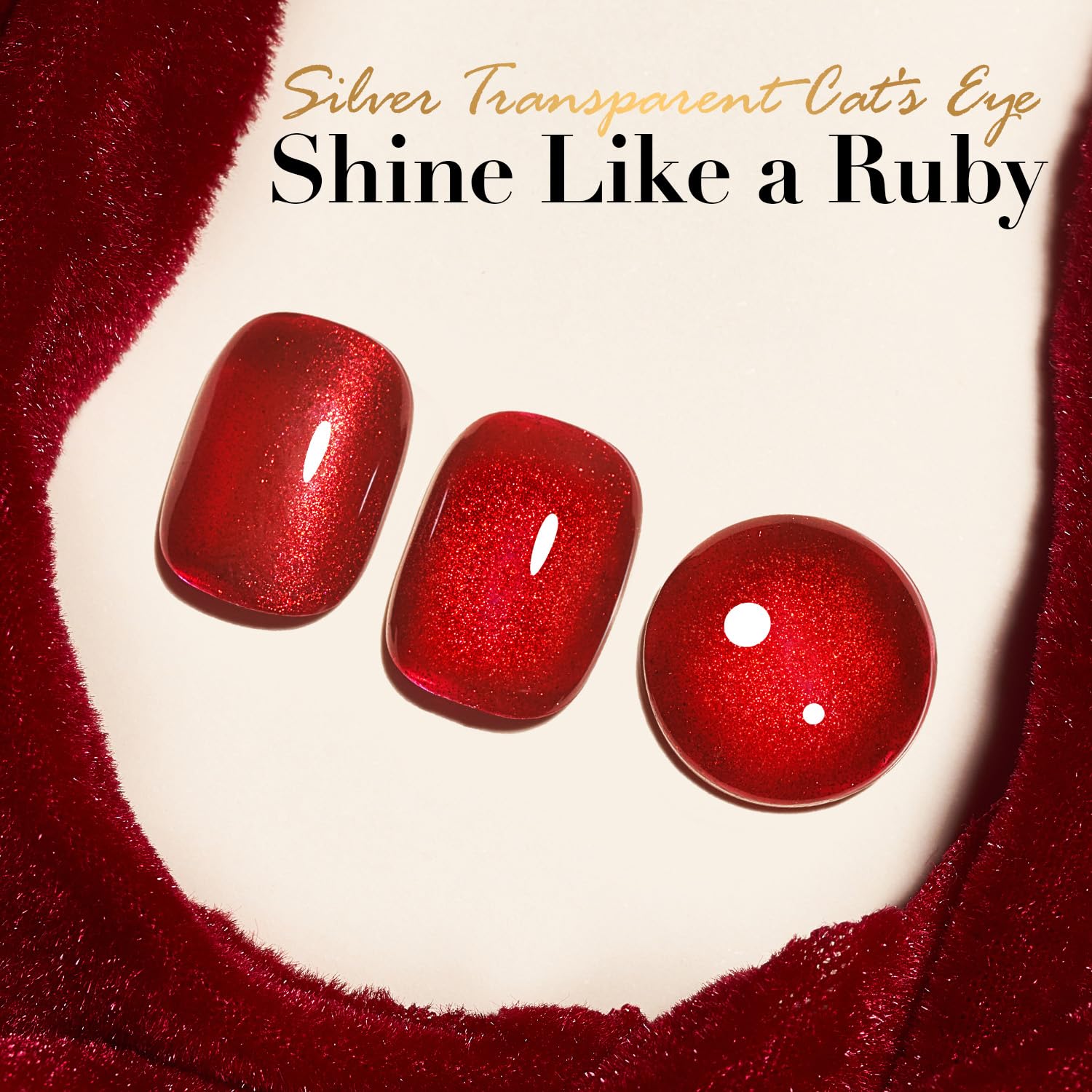 AZUREBEAUTY Red Burgundy Glitter Nail Polish, Quick Dry Ruby Fall Winter Natural Shine Nail Lacquer Salon-Quality for Women Girl Gifts-Velvo Beauty