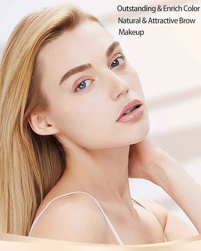 Waterproof Tinted Brow Gel-Long Lasting Smudgeproof Liquid Eyebrow Makeup,Eyebrow Mascara Tinted Brow Glue,Eye Brow Filler,Volumizing Enhance Brow Mascara,With Brow Razor Brush,Gift for Women-Blonde-Velvo Beauty