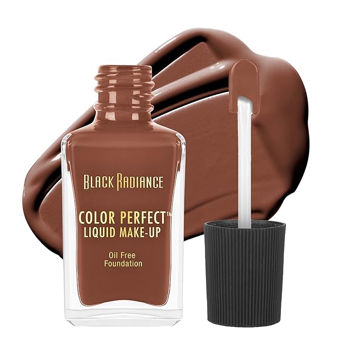 Black Radiance Color Perfect Liquid Full Coverage Foundation Makeup, Espresso, 1 Fluid Ounce-Velvo Beauty