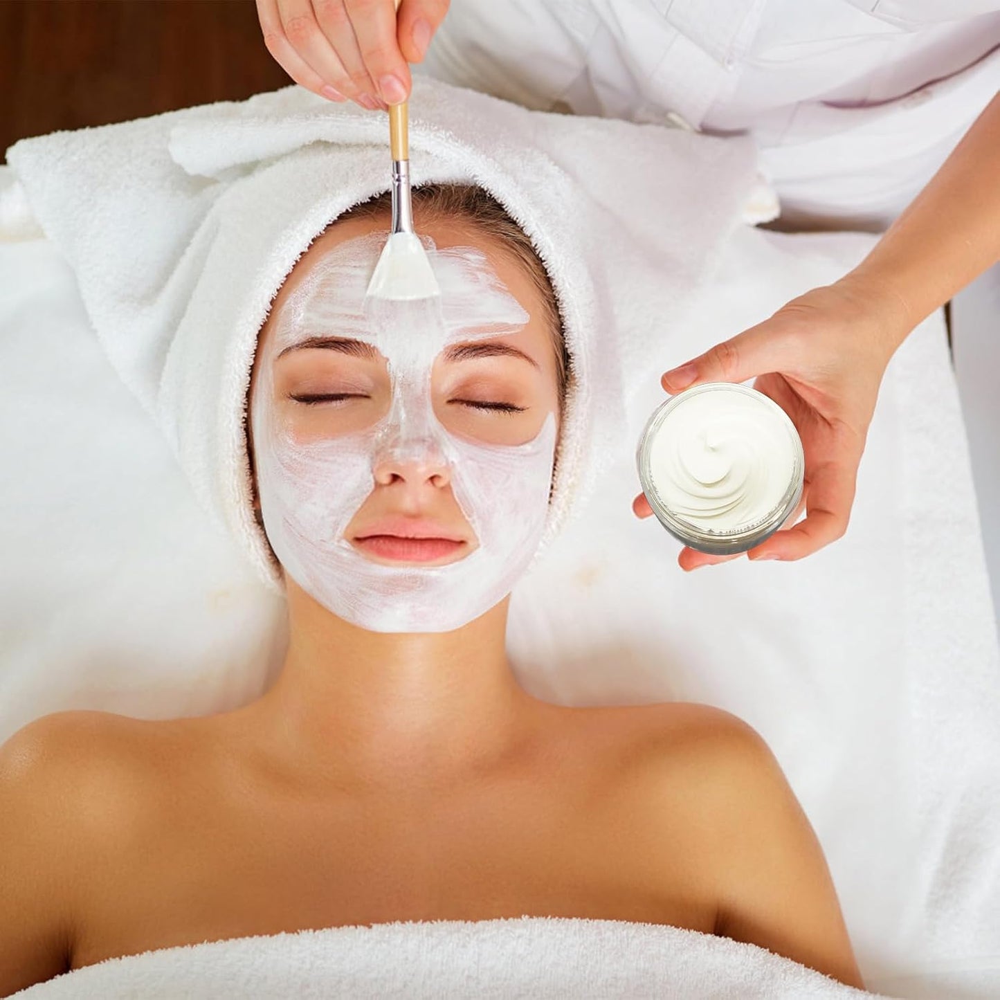 8 oz Clear Plastic Round Jars with Black Lids, 40pcs 8oz 250ml Leak-Proof Wide-Mouth Cosmetic Storage Containers for Slime, Kitchen Use, Beauty Products, Cream, Scrubs, Bath Salt and More-Velvo Beauty