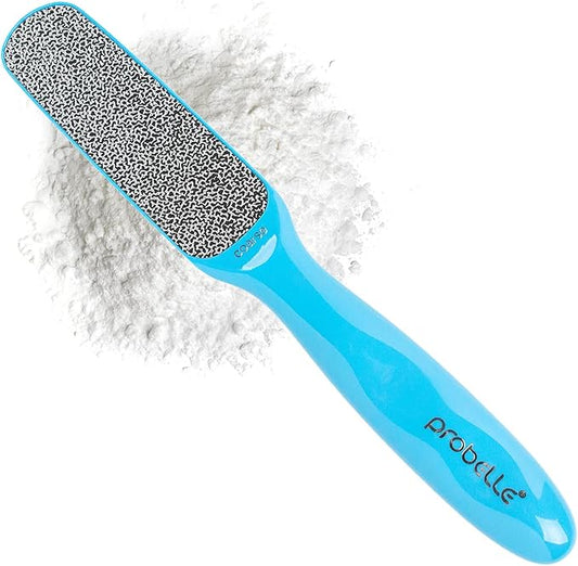 Probelle Double Sided Multidirectional Nickel Foot File Callus Remover - Immediately Reduces calluses and Corns to Powder for Instant Results, Safe Tool (Blue)-Velvo Beauty